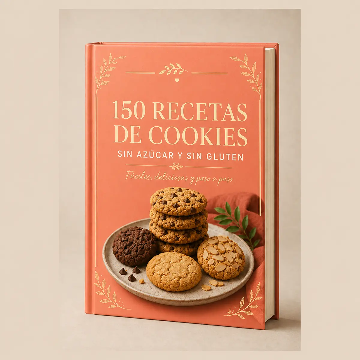 Libro 150 recetas de cookies sin azúcar y sin gluten